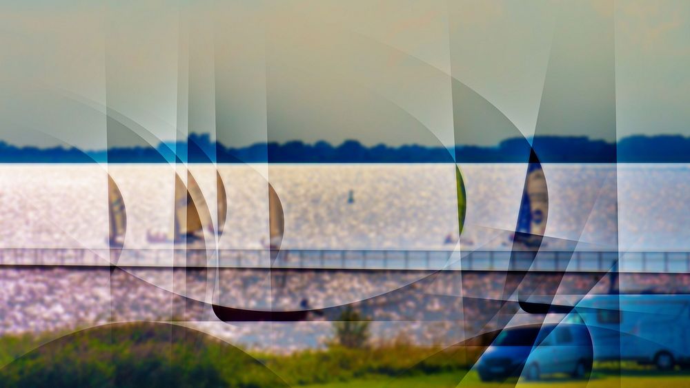 Segler auf der Elbe